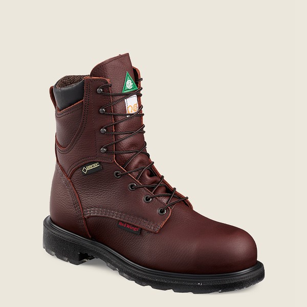 Red Wing Safety Boots Burgundy - Red Wing Mens Supersole® 2.0 - 8-inch Waterproof Csa Toe - NFTEK-43